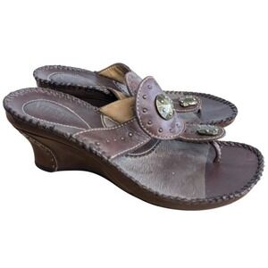 Clarks Artisan Collection Women's 5 Leather Platform‎ Sandals